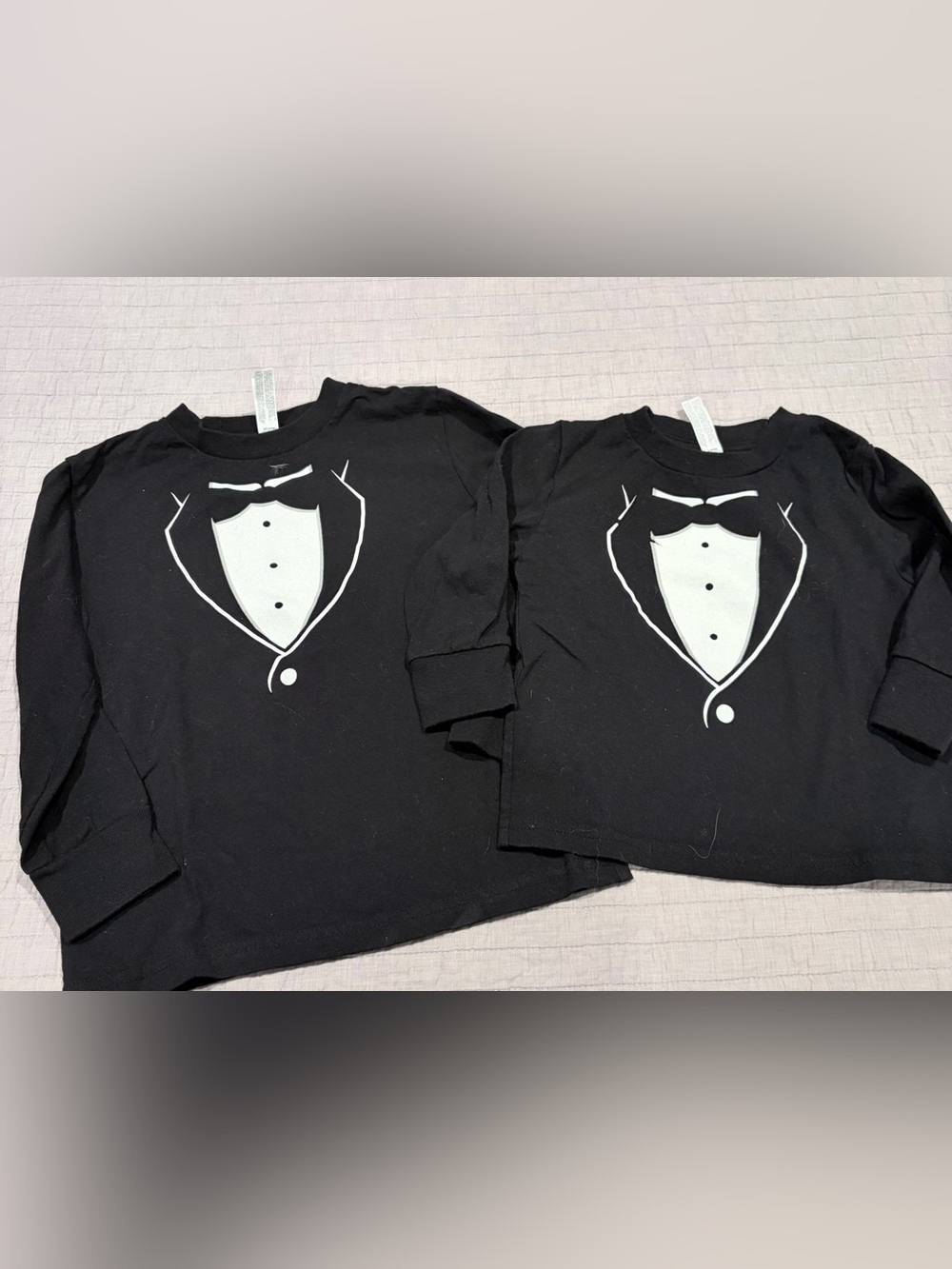 Rabbit Skins Big & Little Brother Tuxedo Shirts Size 3 & 5/6